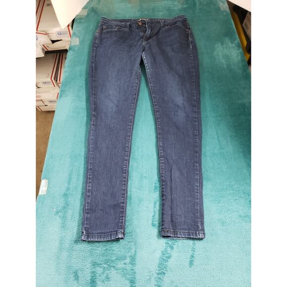 Levis 535 Jeans Size 13 Womens Blue Denim Stretch Pants Mid Rise Jegging - Picture 2 of 14